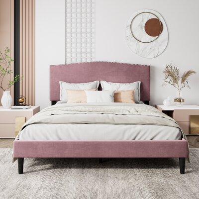 Red Barrel Studio® Georgescu Upholstered Panel Bed & Reviews | Wayfair